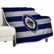 Winnipeg Jets Nhl Sherpa Blanket - Hockey Club Western Conference Usa Soft Blanket, Warm Blanket