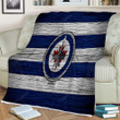Winnipeg Jets Nhl Sherpa Blanket - Hockey Club Western Conference Usa Soft Blanket, Warm Blanket