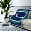 Vancouver Canucks Cozy Blanket - Hockey Stick Nhl Vancouver Soft Blanket, Warm Blanket