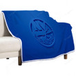 New York Islanders Sherpa Blanket - American Hockey Club 3D Blue  Soft Blanket, Warm Blanket