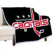 Sports Sherpa Blanket - Hockey Washington Capitals1001  Soft Blanket, Warm Blanket