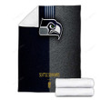 Seattle Seahawks American Football Cozy Blanket - Leather Seattle Washington Soft Blanket, Warm Blanket