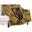 Vegas Golden Knights Sherpa Blanket - Hockey Club Nhl  Soft Blanket, Warm Blanket