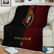 Ottawa Senators Sherpa Blanket - Hc Canadian Hockey Team Nhl Leather  Soft Blanket, Warm Blanket
