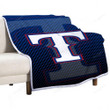 Texas Rangers Sherpa Blanket - Baseball Blue Mlb Soft Blanket, Warm Blanket