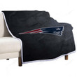 New England Patriots Sherpa Blanket - American Football Nfl Pats1005 Soft Blanket, Warm Blanket