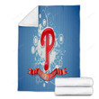 Philadelphia Phillies Cozy Blanket - Phillies P Philadelphia  Soft Blanket, Warm Blanket
