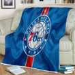 Philadelphia 76Ers Sherpa Blanket - Nba Basketball Flag Soft Blanket, Warm Blanket