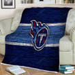 Tennessee Titans Sherpa Blanket - Nfl American Conference Wooden American Football Soft Blanket, Warm Blanket