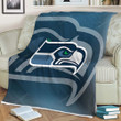 Seattle Seahawk Football Sherpa Blanket - Seattle Seahawks  Soft Blanket, Warm Blanket