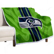 Seattle Seahawks  Sherpa Blanket - Green Textile Seattle Seahawks  Soft Blanket, Warm Blanket