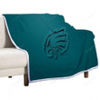 Philadelphia Eagles Sherpa Blanket - American Football Club 3D Blue  Soft Blanket, Warm Blanket