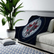 Winnipeg Jets Cozy Blanket - Canadian Hockey Team Blue Stone Winnipeg Jets Soft Blanket, Warm Blanket