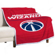 Washington Wizards Sherpa Blanket - Washington Wizards Basketball Soft Blanket, Warm Blanket