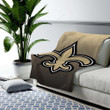 New Orleans Saints Cozy Blanket - New Orleans Nfl  Soft Blanket, Warm Blanket