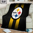 Pittsburgh Sers Sherpa Blanket - Football Nfl  Soft Blanket, Warm Blanket