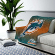 Nfl Miami Dolphins Cozy Blanket - Professional 3D  Soft Blanket, Warm Blanket