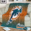 Nfl Miami Dolphins Sherpa Blanket - Professional 3D  Soft Blanket, Warm Blanket