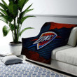 Oklahoma City Thunder Cozy Blanket - Nba Basketball Western Conference Soft Blanket, Warm Blanket