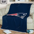 New England Patriots Sherpa Blanket - American Football New England Nfl Soft Blanket, Warm Blanket