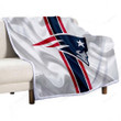 New England Patriots Sherpa Blanket - National Football League Sport  Soft Blanket, Warm Blanket