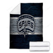 San Antonio Spurs Cozy Blanket - Nba Wooden Basketball Soft Blanket, Warm Blanket