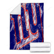 New York Giants Cozy Blanket - Grunge American Football Team  Soft Blanket, Warm Blanket