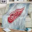 Sports Sherpa Blanket - Hockey Detroit Red Wings1001  Soft Blanket, Warm Blanket