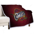 Sports Sherpa Blanket - Basketball Nba Cleveland Cavaliers Soft Blanket, Warm Blanket