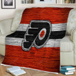 Philadelphia Flyers Nhl Sherpa Blanket - Hockey Club Eastern Conference Usa Soft Blanket, Warm Blanket