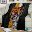 Pittsburgh Pirates Sherpa Blanket - Grunge Baseball Club Mlb Soft Blanket, Warm Blanket