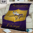 Minnesota Vikings Sherpa Blanket - Adam Thielen Minnesota Mizkjg Soft Blanket, Warm Blanket