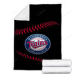 Minnesota Twins Cozy Blanket - Mlb Baseball1001  Soft Blanket, Warm Blanket