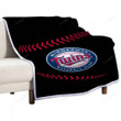 Minnesota Twins Sherpa Blanket - Mlb Baseball1001  Soft Blanket, Warm Blanket
