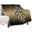New Orleans Saints Sherpa Blanket - People Entertainment Football Soft Blanket, Warm Blanket