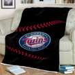 Minnesota Twins Sherpa Blanket - Mlb Baseball1001  Soft Blanket, Warm Blanket