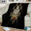 New Orleans Saints Sherpa Blanket - Glitter Nfl Black Brown Checkered  Soft Blanket, Warm Blanket