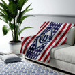 Tampa Bay Rays Cozy Blanket - Silk American Flag Soft Blanket, Warm Blanket