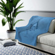 Tampa Bay Rays Cozy Blanket - American Baseball Club 3D Blue  Soft Blanket, Warm Blanket