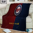 Minnesota Twins American Baseball Club Sherpa Blanket - Leather Mlb Minnesota Soft Blanket, Warm Blanket