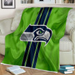 Seattle Seahawks Sherpa Blanket - American Football Nfl Soft Blanket, Warm Blanket