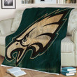 Philadelphia Ealges Sherpa Blanket - Eagle Lincoln Financial Field Philadelphia Soft Blanket, Warm Blanket