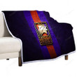 Phoenix Suns Sherpa Blanket - Golden Nba Violet Metal  Soft Blanket, Warm Blanket