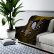 Pittsburgh Penguins Cozy Blanket - Nhl Hockey Eastern Conference Soft Blanket, Warm Blanket