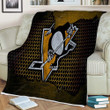 Pittsburgh Penguins Sherpa Blanket - Nhl Hockey Eastern Conference Soft Blanket, Warm Blanket