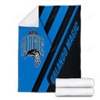 Orlando Magic Cozy Blanket - American Basketball Club Black And Blue Abstraction Soft Blanket, Warm Blanket