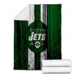 New York Jets Cozy Blanket - Grunge Nfl American Football Soft Blanket, Warm Blanket