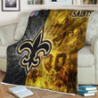 New Orleans Saints Sherpa Blanket - Orleans New Football Soft Blanket, Warm Blanket