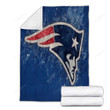 New England Patriots Cozy Blanket - Geometric American Football Club 2001 Soft Blanket, Warm Blanket
