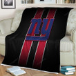 New York Giants Sherpa Blanket - Football Nfl 2002 Soft Blanket, Warm Blanket